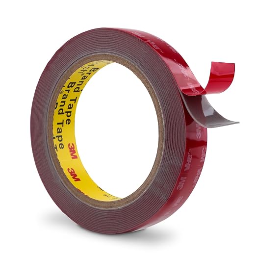 3M Heavy Duty Double Sided Tape 0.75" x 15.4Ft Grey | Mounting Tape Foam Tape Waterproof for Indoor Outdoor Home Office Automotive Decor