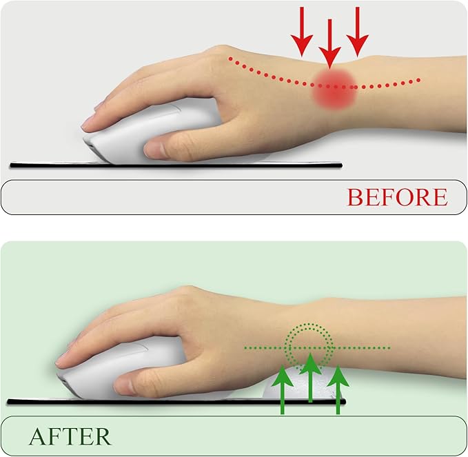 Japanese Mouse Pad with Wrist Rest, Ergonomic Mouse Pad Wrist Support with Non-Slip Pain Relief PU Base, Funny Computer Mousepad, Japanese Style Office Supplies Home Desk Accessories Decor