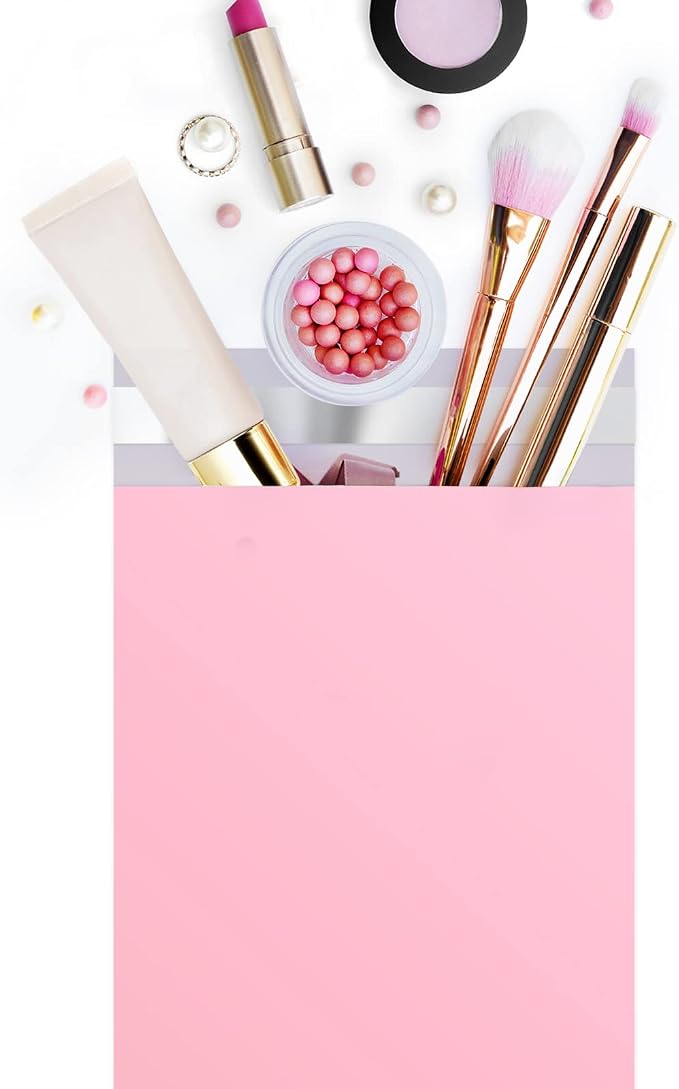 Metronic Poly Mailers 6x9 200 Pack, Small Shipping Bags for Clothing | Strong Adhesive Tear-resistant Mailing Bags, Shipping Envelopes, Packing Bags for Clothes, Small Business, Light Pink.