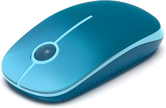 VssoPlor Wireless Mouse, 2.4G Slim Computer Laptop Mouse, Gradient Blue | Portable Mouse, Plug & Play USB Nano Receiver, Quiet Silent Optical Mice for Notebook, PC, Laptop, Computer, Windows, Mac