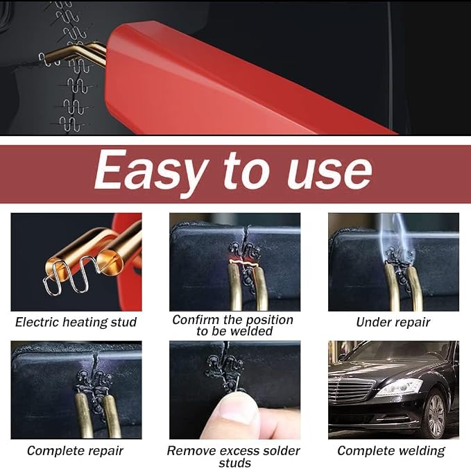 DLronwey Plastic Welding Staples 1000 pcs,2 Types Hot Staples for Decoration,Auto Repair,Architectural Modelling,Toy Manufacturing,Etc.