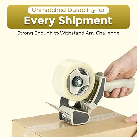 Infinite Pack Adhesive Packaging Tape, Strong Plastic, 12 Tape Rolls | 1.88 in x 54.6 yd, Water Base, Crystal Clear, Low Odor, for Shipping, Moving and Storage