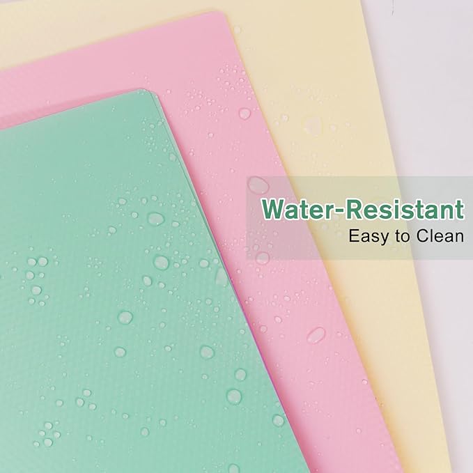 24-Pack Plastic andPockets and Prongs,2-Pocket and3 Fasteners, Pastel Folders Holds 8-1/2" x 11" Paper for School/Office/Home, Green
