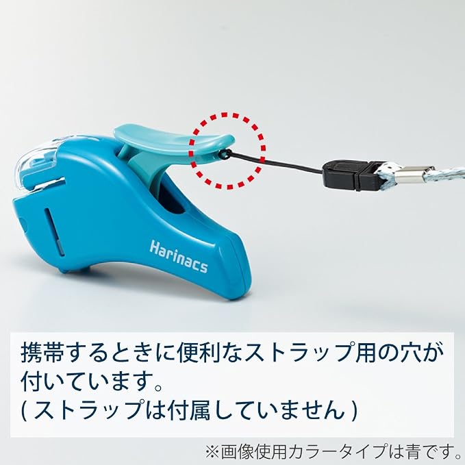 Kokuyo Stapleless Stapler, Harinacs Handheld Staple-Free, Up to 5 Sheets No Staple Binding, Portable Holeless Compact Alpha, Blue, Japan Import (SLN-MSH305B)