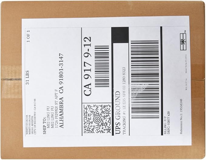Full Sheet Address Shipping Labels - 8-1/2" x 11" - 1000 Labels