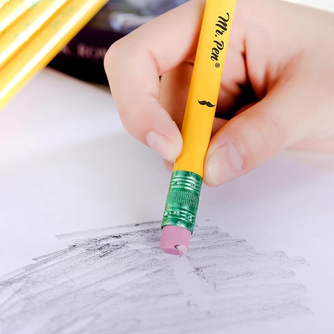 Mr. Pen- Jumbo Pencils for Preschoolers, 10 Big Pencil and 1 Sharpener, Fat Pencils for Kindergarten, Large Pencil