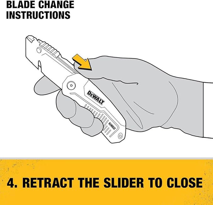 DEWALT DWHT10035L Folding Retractable Utility Knife