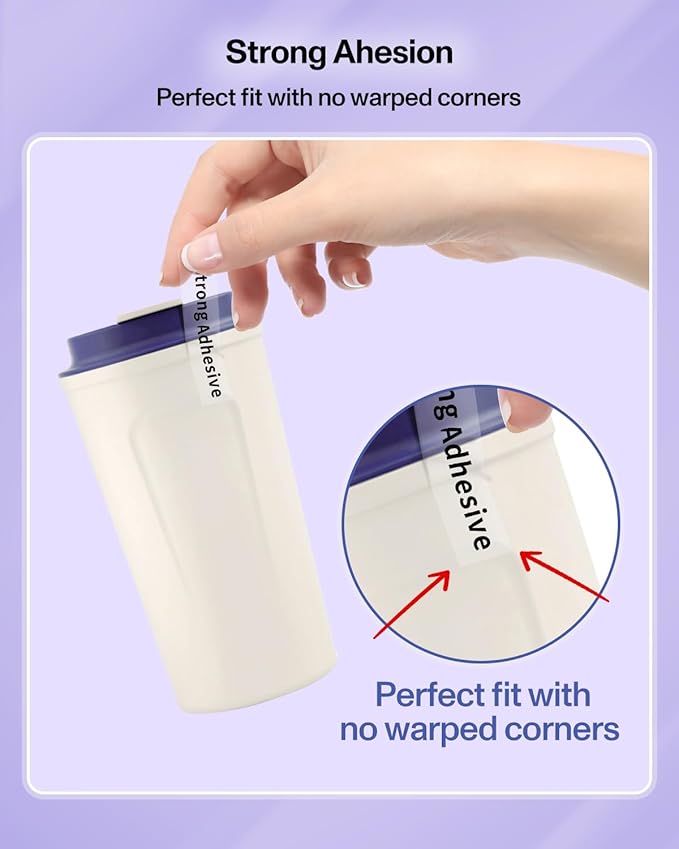 5-Pack Compatible with DYMO Transparent LetraTag Label Maker Refills 16952 Clear Plastic Tape for Letra Tag LT-100H LT-100T QX50, 1/2'' x 13', Label KINGDOM Transparent Plastic Tape