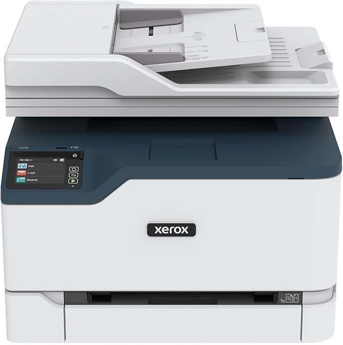 Xerox C235dni Wireless Color Laser All-in-One Printer | Color Print, Scan, Copy & Fax, 24 ppm performance, reliable wireless connectivity, ideal for hybrid & small businesses