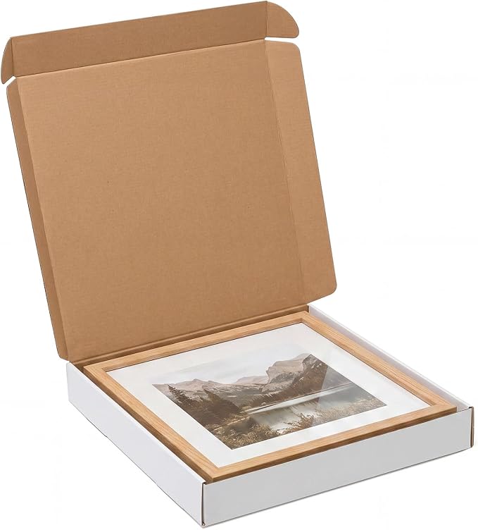 Wowxyz 14x14x2 Inches Shipping Boxes 25 Pack Corrugated Cardboard White Box | Medium White Literature Mailer Packaging Supplies