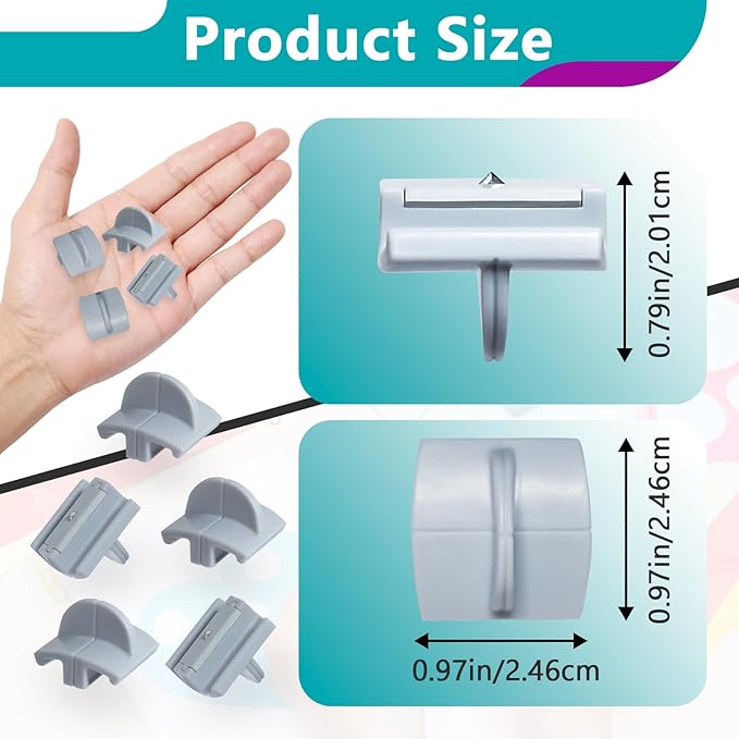 9 Pcs 157400-1001 Paper Trimmers Blades Compatible with Fiskars Blades, Compatible with 12" Portable Paper Cutter Style I Blade 1968701005, Grey