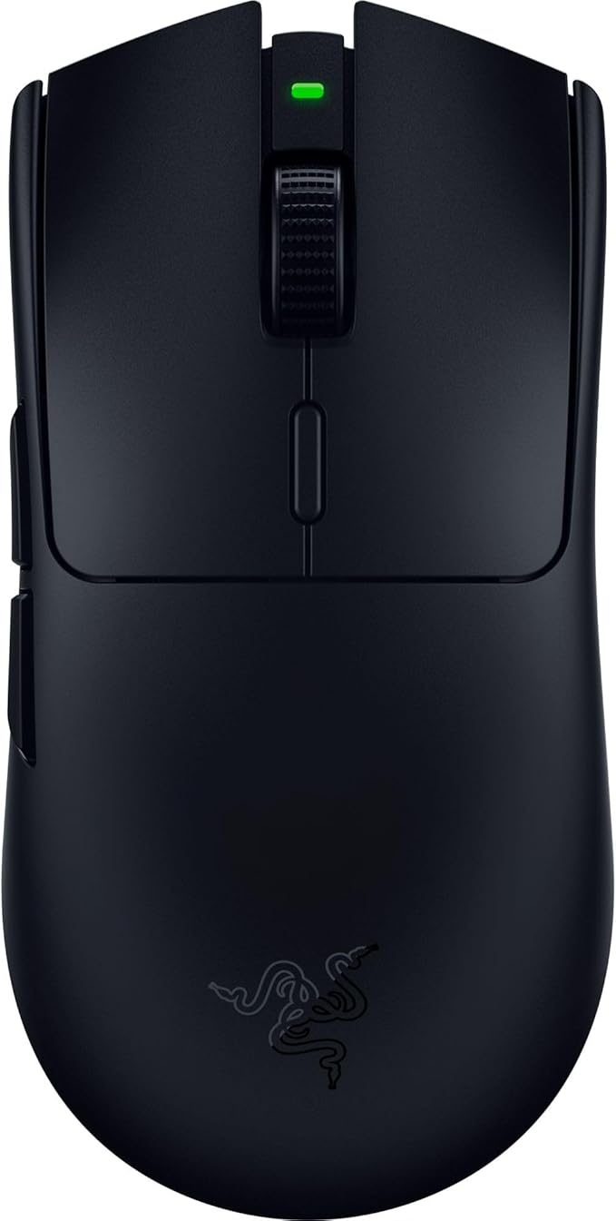 Razer Viper V3 HyperSpeed Wireless Esports Gaming Mouse: 82g Lightweight - Up to 280 Hr Battery - 30K DPI Optical Sensor - Gen-2 Mechanical Switches - 8 Programmable Controls - Classic Black