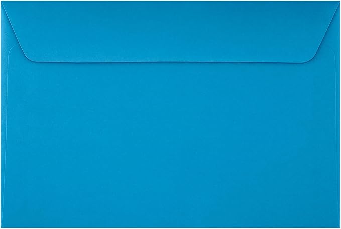 LUXPaper 6 x 9 Booklet Envelopes | Pool Blue | 80lb. Text | 50 Qty