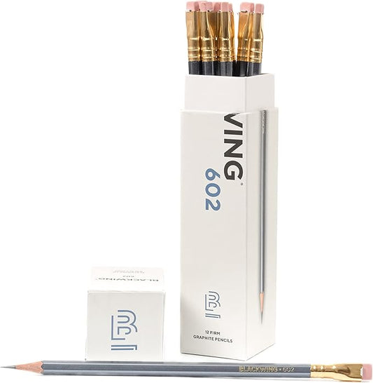 Blackwing Palomino 602-12 Count Pencils with Heritage, Gray