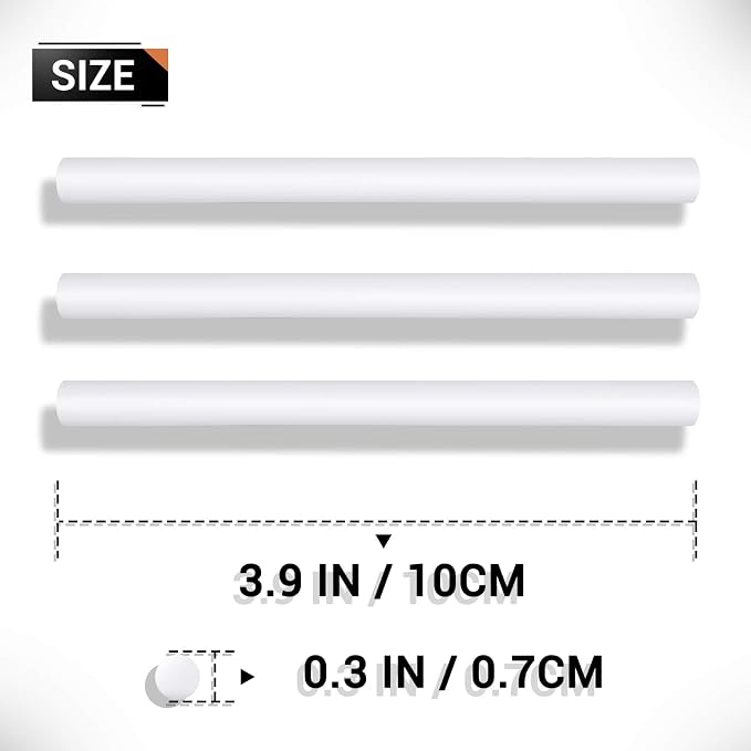 ENPOINT White Hot Glue Sticks Mini, 72 pcs 3.93 x 0.27 in Hot Melt Glue Adhesive EVA Sticks, White Mini Glue Sticks for Arts Crafts, DIY, Home General Repair, Holiday Gift Crafts, Bonding, Decoration