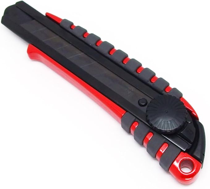 NT Cutter Premium Evolution PMG Series Aluminum Die-Cast Cushioned Grip Screw-Lock Utility Knife (PMGL-EV01), 18mm Heavy-Duty