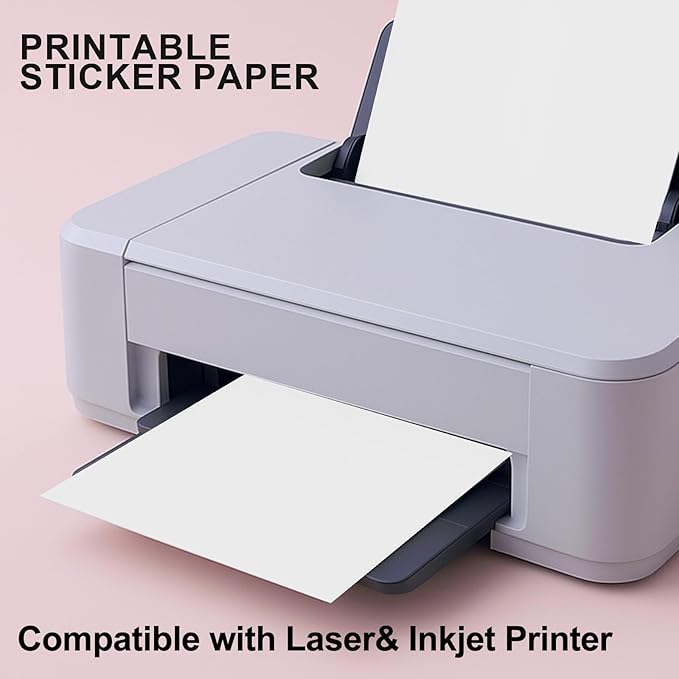 8.5"×11" Full Sheet Shipping Labels, 40 Sheets Matte White, Strong Adhesive Label Stickers for Mailing Packaging & Shipping, Compatible with Laser & Inkjet Printers