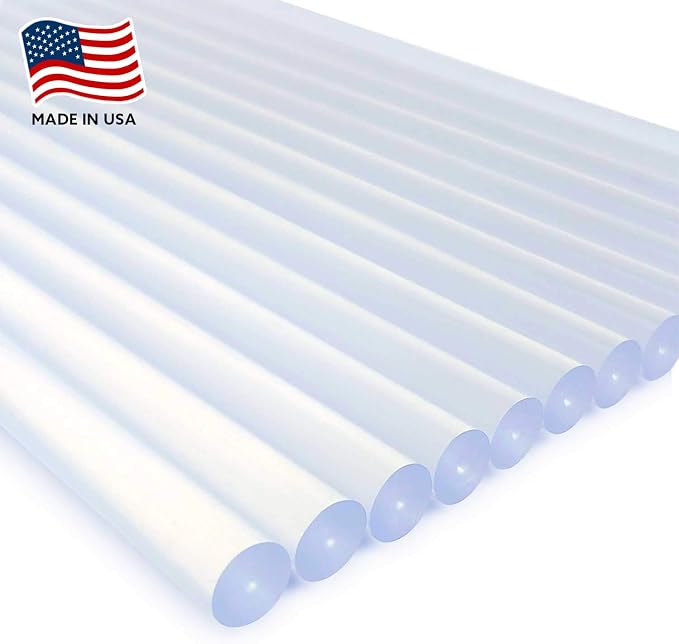 AdTech Hot Glue Sticks 10" Full Size, Clear, 24 Sticks (Pack of 6)