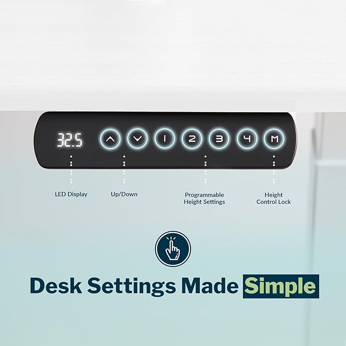 Vari ComfortEdge 80x60 L-Shape Electric Standing Desk – Height Adjustable Sit-Stand VariDesk for Corner Office with Reversible Left/Right Design + White Top/White Legs (Ships in 3 Boxes)