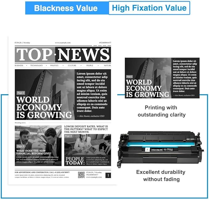 057 057H Black Toner Cartridge Replacement for Canon 057 057H CRG-057 for ImageCLASS MF445dw MF448dw LBP226dw LBP227dw MF449dw MF445 MF440 MF450 LBP220 LBP230 Laser Printer Ink (Black, 1-Pack)