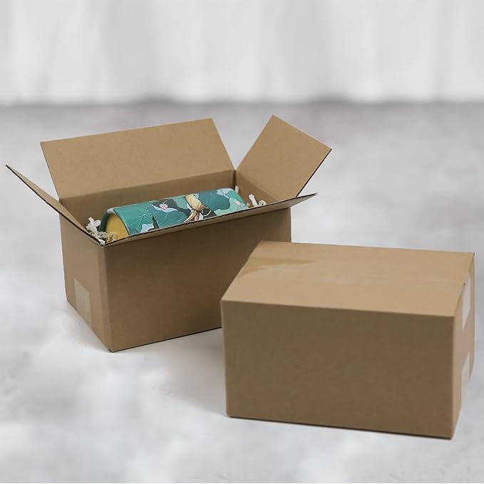 7x5x4 Inches Shipping Boxes, Brown Corrugated Cardboard Boxes for Small Bussiness, 25 Pack