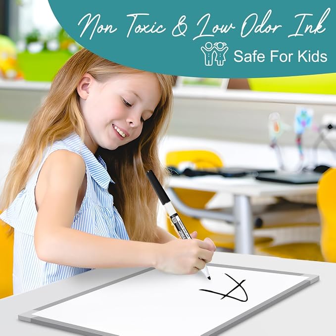 EXTRIC Black Dry Erase Markers Fine Tip 36 PK Whiteboard Markers | Use: School, Classrooms, Offices, Color: Vivid Black Ink, Tip Style: Fine Tip, Feature: Low-Odor and Non-Toxic