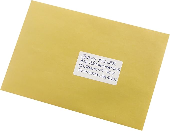 Avery® Multi-Use Permanent Labels, 1.5" x 2.75", White, Non-Printable, 76 Blank Labels Total (6117)