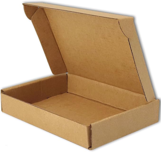 7x5x1 Shipping Boxes Brown Mailer Corrugated Cardboard Box Set of 100 | for Packaging, Literature, Packing, Mailing, Storage, Small Business, Moving, Gift, Supplies, Quick Fold, Tab Locking