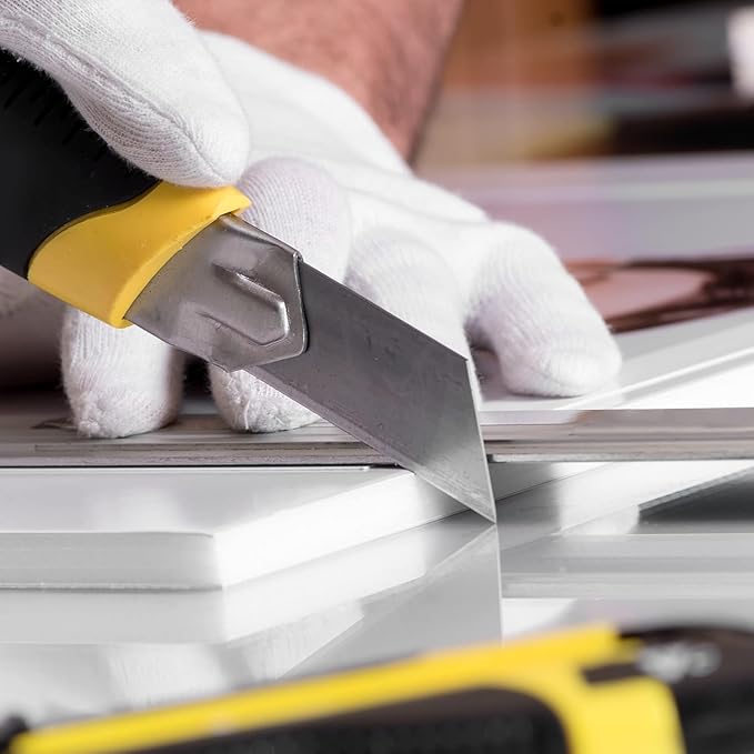 T TOVIA 200-Pack 25MM Utility Knife Blades, Office Knife SK5 Slitting Blades for Retractable Box Cutters and Knives