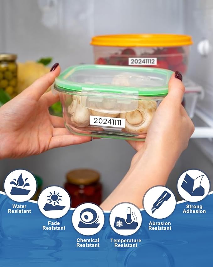 PT-D220 D210 D200 H100 Label Tape TZe-231 TZe231 Compatible with Brother | Label Maker Tape P Touch 12mm 0.47 Inch Laminated White TZe TZ Tape Ptouch Refills, 1/2 Inch(12 mm) * 8m, 6-Pack