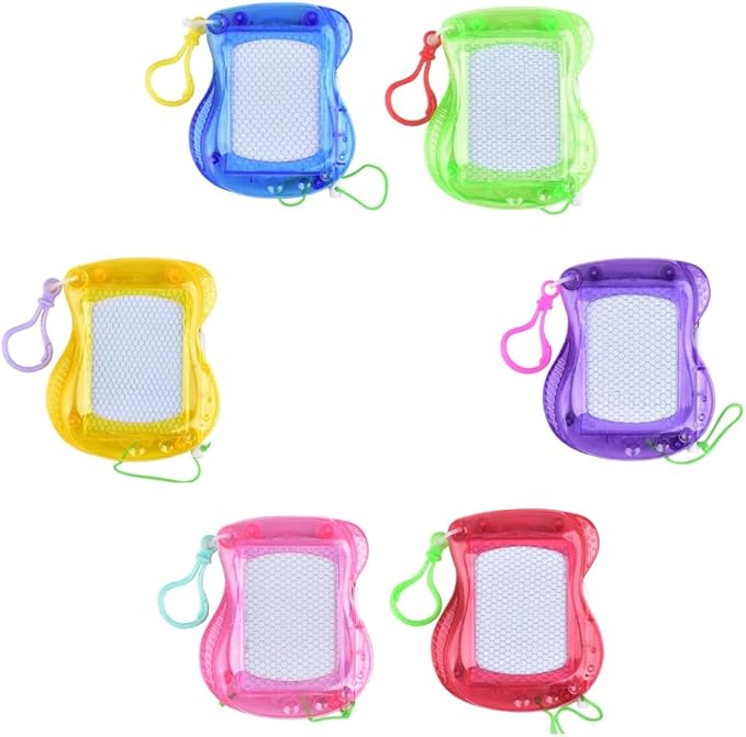 mini Whiteboard Keychain, Doodles Board Key chain, Drawing Board Keyring, pack of 6