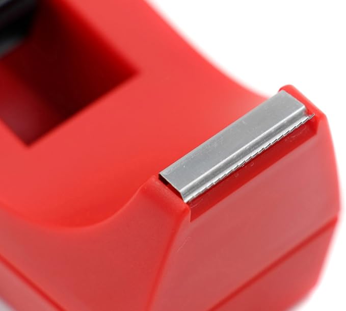 EasyPAG Desk Tape Dispenser for Tapes Within 1.0 Inch,Red
