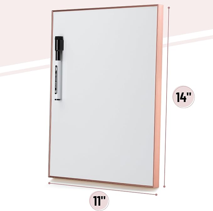 Mr. Pen- Small Dry Erase Board, 11x14 Inches | Whiteboard with Black Dry Erase Marker, Aluminum Frame, Magnetic Small White Board for Students, Home, Office and Classroom