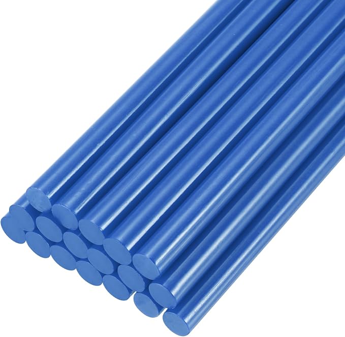 PATIKIL Hot Glue Sticks for Glue Gun, 20 Pcs Colored Hot Melt Adhesive Glue Sticks Bulk for DIY Projects Craft Art Decoration Home Repairs, Dark Blue (7.9" x 0.28")
