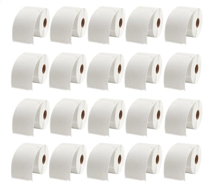 MFLABEL 4x6 Direct Thermal Shipping Labels - 20 Rolls, 220 Labels/Roll, Perforated Postage Paper with Alignment Hole, Compatible with 4XL LabelWriter 1744907 & 1755120, Rollo for USPS, UPS
