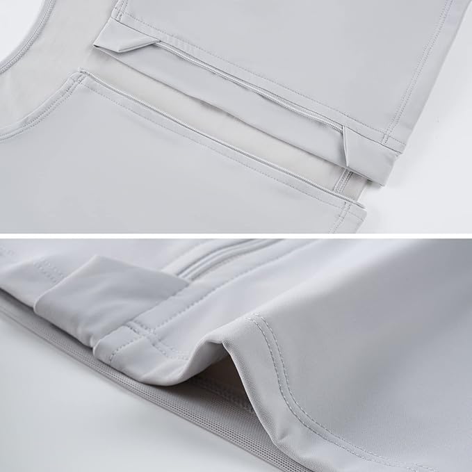 XUJI Transgender FTM Zip Up Breathable Half Chest Binder