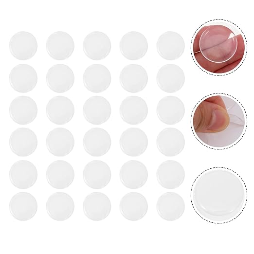 30pcs Putty Stickers Round Epoxy Gel Adhesive Dots for Wall Protection and Prevents Wall Damage Silica Gel Practical Poster Stickers for Home and Office