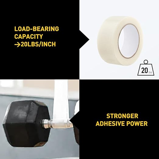 Lichamp 10 Rolls Clear Duct Tapes Heavy Duty, 2 inches x 25 Yards | Waterproof, No Residue, for Packaging Sealing Repairing Tying DIY Commercial Use