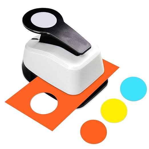 Circle Punch, Hole Puncher for Crafts, Paper Punches for Crafting, 1 inch Circle Hole Punch, Crafts Punches, Round Puncher Cutter