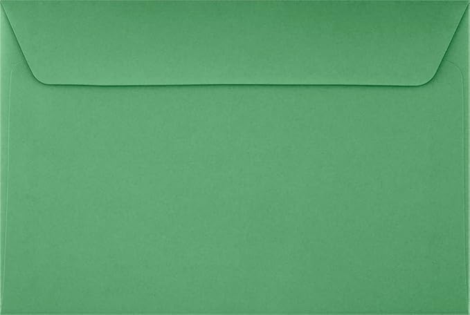 LUXPaper 6 x 9 Booklet Envelopes | Holiday Green | 80lb. Text | 500 Qty