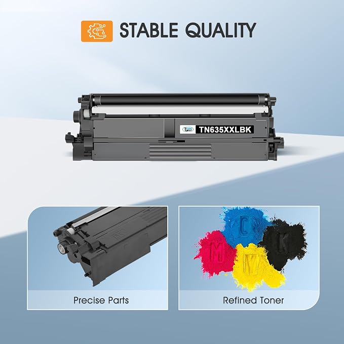 TN635XXL TN-635XXL Toner Cartridge for Brother MFC-L8930CDW MFC-L8730CDW | Compatible for Brother TN635XXL TN 635XXL HL-L8430CDW HL-L8430CDWT HL-L8570CDW MFC-L8970CDW MFC-EX575 Ink Printer 4 Pack