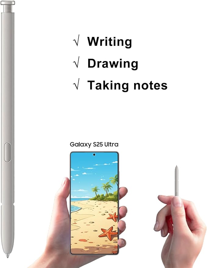 Galaxy S25 Ultra S Pen Replacement for Samsung Galaxy S25 Ultra Stylus Pen,S25 Ultra Pen Replacement for Samsung Galaxy S25 Ultra 5G 6.9 in All Versions S Pen,EJ-PS938BBEGUJ(Light Gray)