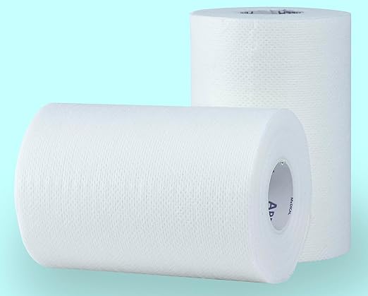 Areza Medical Surgical Tape - Porous Skin Soft Fabric Cloth Adhesive Tape - Fabripore - 4" x 10 yds. (10 cm x 9 m) - 2 Rolls per Box