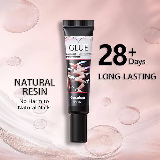Nail Glue 2-Pack – Fast-Drying, Long-Lasting Adhesive for Acrylic, Press-On & Gel Nails – Water-Resistant, No UV/LED Needed, 10g x 2 – Strong Bond, Gentle on Nails, Ideal for DIY & Salon Use