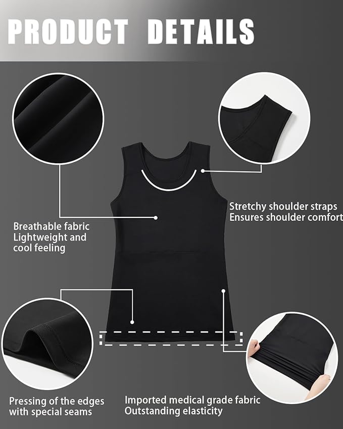XUJI Transgender FTM Women Breathable Tank Chest Binder