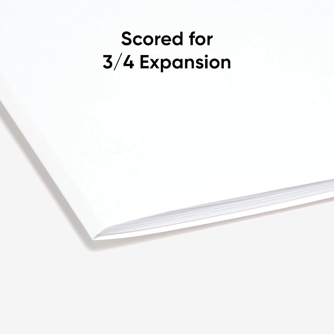 Smead Standard File Folders, White, 1/3-Cut Tabs, Letter Size (12843)| (Pack of 500)