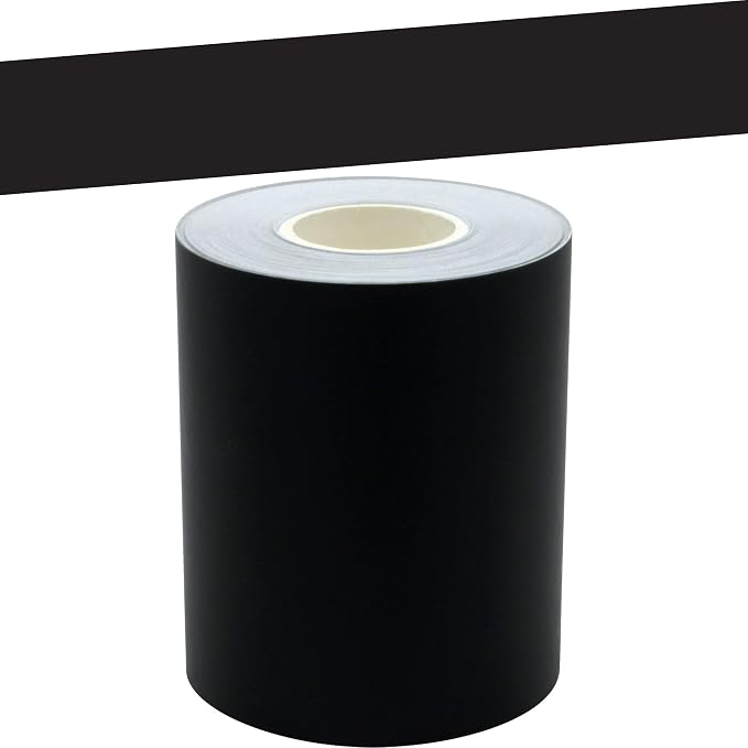 Teacher Created Resources Black Straight Rolled Border Trim - 50ft - Decorate Bulletin Boards, Walls, Desks, Windows, Doors, Lockers, Schools, Classrooms, Homeschool & Offices