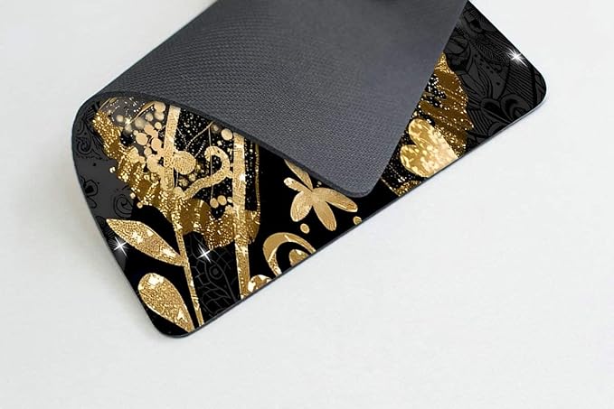 Golden Butterfly Mouse pad Non-Slip Rubber Base Mouse Pads for Computers Laptop Office Desk Accessories Mouse pad