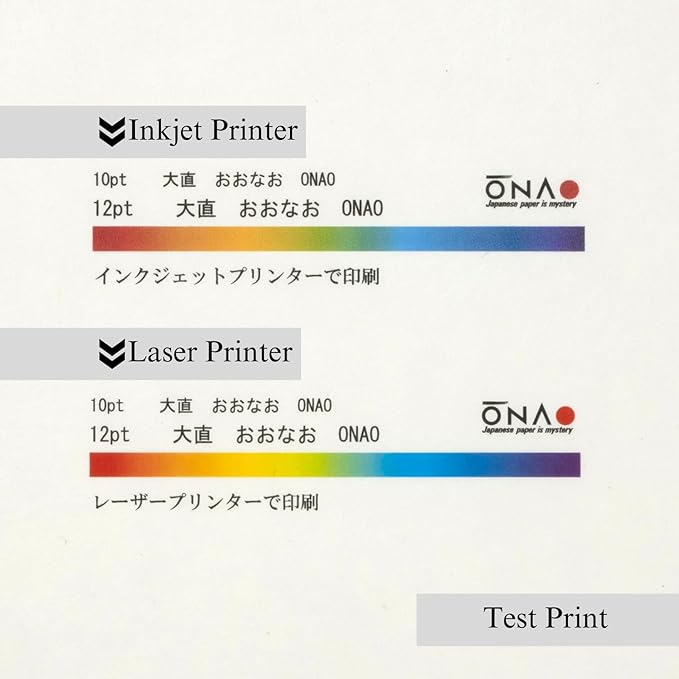 Japanese Rice Paper Printable A4 Size Paper (100 Sheets), Multipurpose Copy Paper for Laser and Inkjet Printers, Made in JAPAN, White