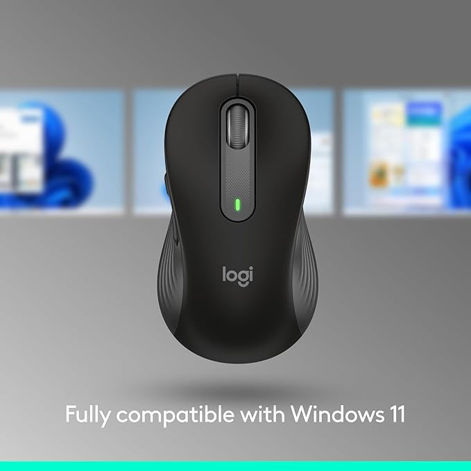 Logitech Signature M650 Wireless Mouse - for Small to Medium Sized Hands, 2-Year Battery, Silent Clicks, Customizable Side Buttons, Bluetooth, for PC/Mac/Multi-Device/Chromebook - Black